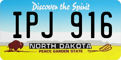 ND license plate IPJ916