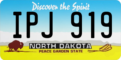 ND license plate IPJ919