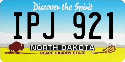 ND license plate IPJ921