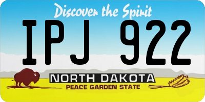 ND license plate IPJ922
