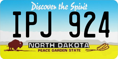 ND license plate IPJ924