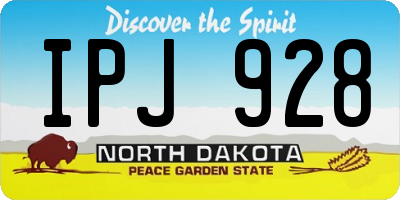 ND license plate IPJ928