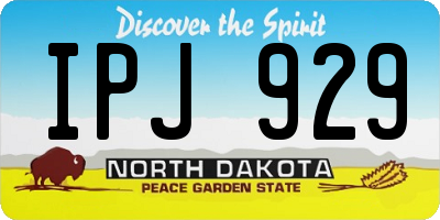 ND license plate IPJ929