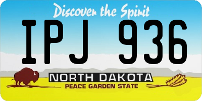 ND license plate IPJ936