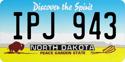 ND license plate IPJ943