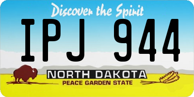 ND license plate IPJ944