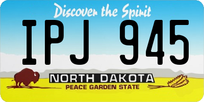 ND license plate IPJ945