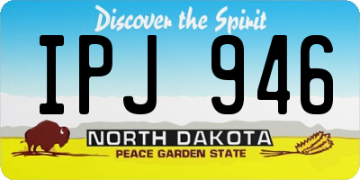 ND license plate IPJ946
