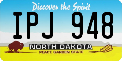 ND license plate IPJ948