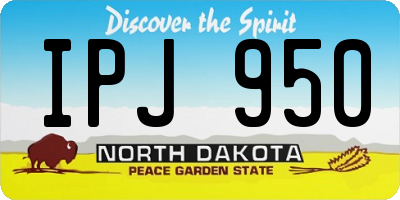ND license plate IPJ950