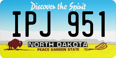 ND license plate IPJ951