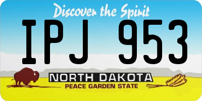 ND license plate IPJ953