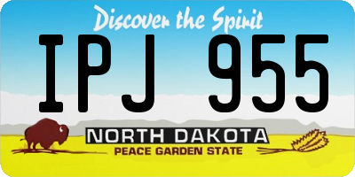 ND license plate IPJ955