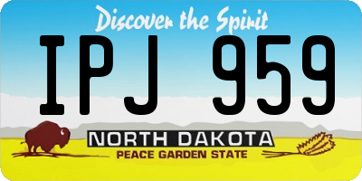 ND license plate IPJ959