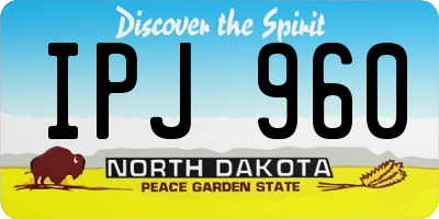 ND license plate IPJ960