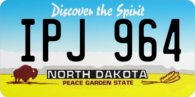 ND license plate IPJ964