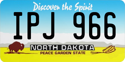 ND license plate IPJ966