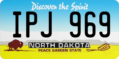 ND license plate IPJ969