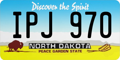 ND license plate IPJ970