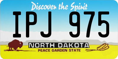ND license plate IPJ975