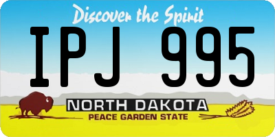 ND license plate IPJ995