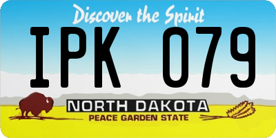 ND license plate IPK079