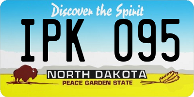 ND license plate IPK095