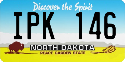ND license plate IPK146
