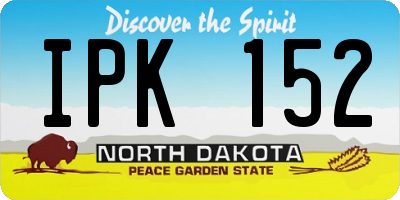 ND license plate IPK152
