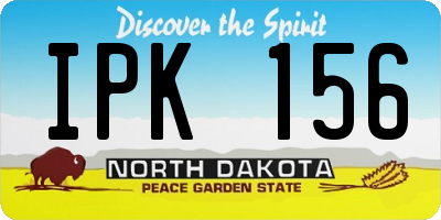 ND license plate IPK156