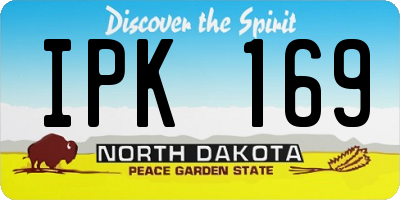 ND license plate IPK169