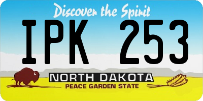 ND license plate IPK253