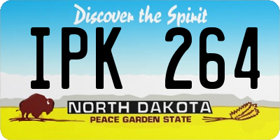 ND license plate IPK264