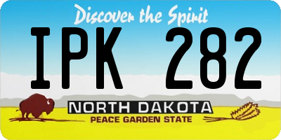ND license plate IPK282