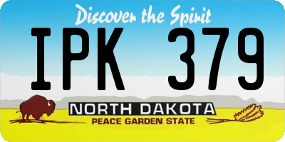 ND license plate IPK379