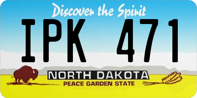 ND license plate IPK471
