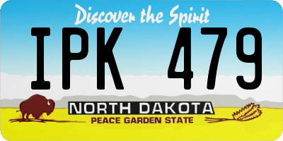 ND license plate IPK479