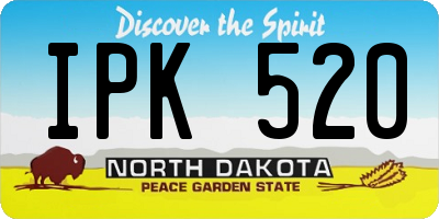 ND license plate IPK520