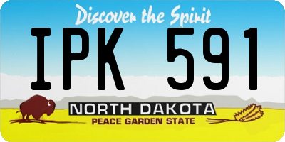 ND license plate IPK591