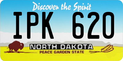 ND license plate IPK620