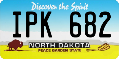ND license plate IPK682