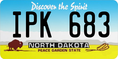 ND license plate IPK683