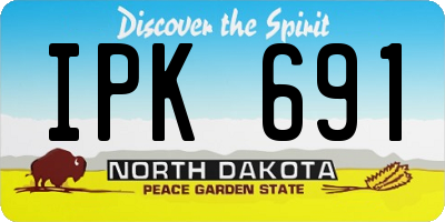 ND license plate IPK691