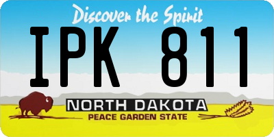 ND license plate IPK811
