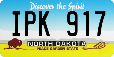 ND license plate IPK917