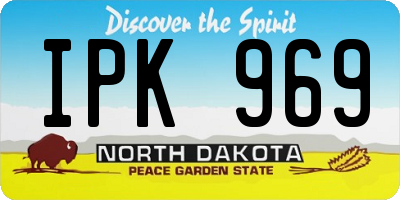 ND license plate IPK969