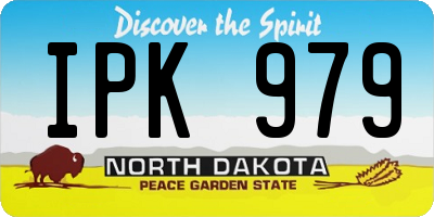 ND license plate IPK979