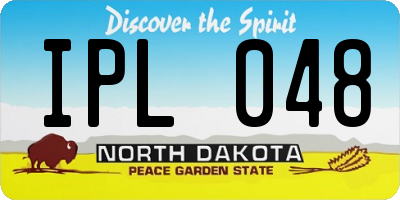 ND license plate IPL048