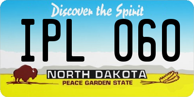ND license plate IPL060