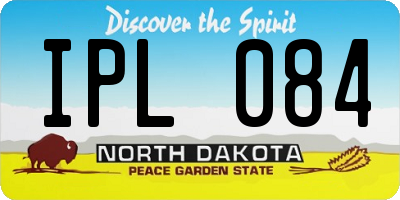 ND license plate IPL084